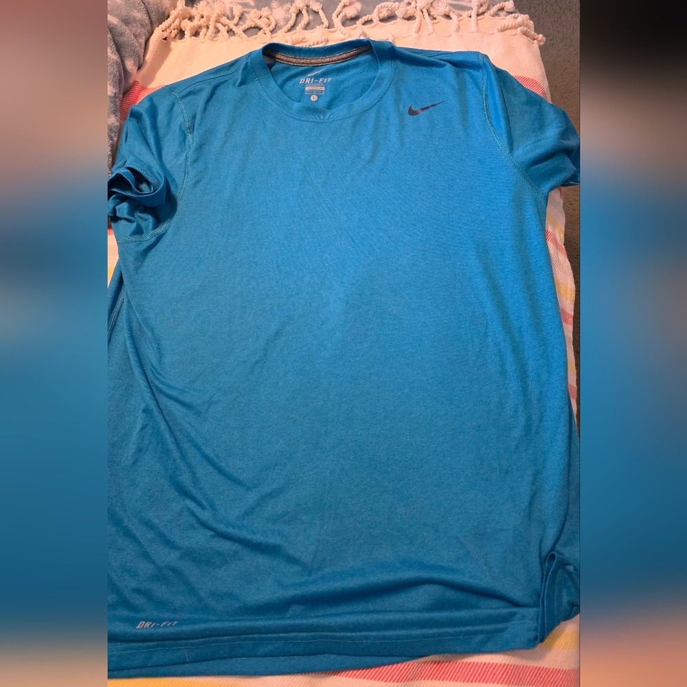 Nike Men's Blue Dri-FIT Shirt